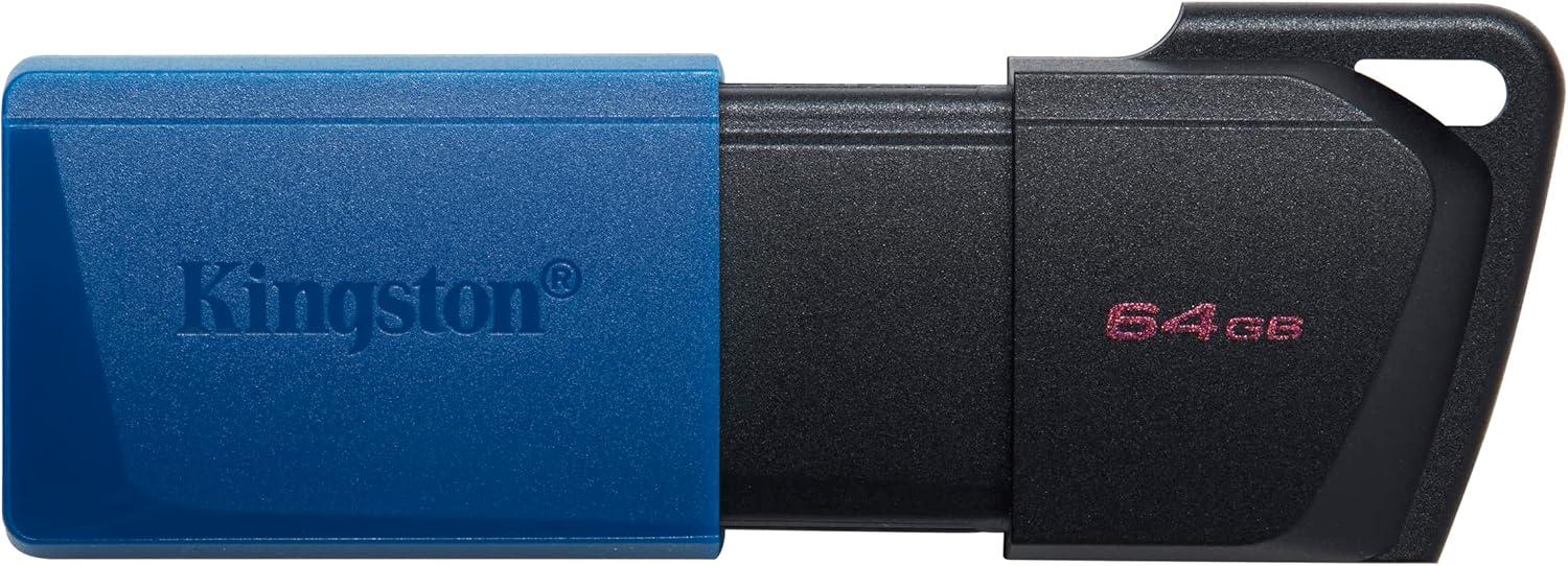 Kingston DataTraveler Exodia M Clé USB 3.2 Gen 1 DTXM/64GB - avec capuchon mobile (Noir + Bleu)